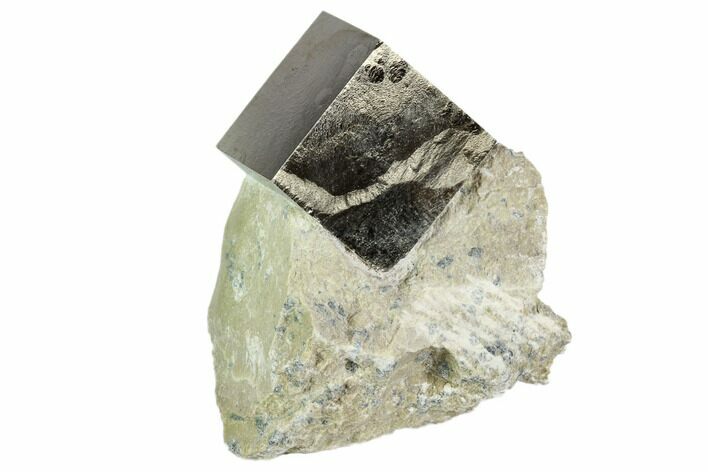 Pyrite Cube In Rock - Navajun, Spain #105397